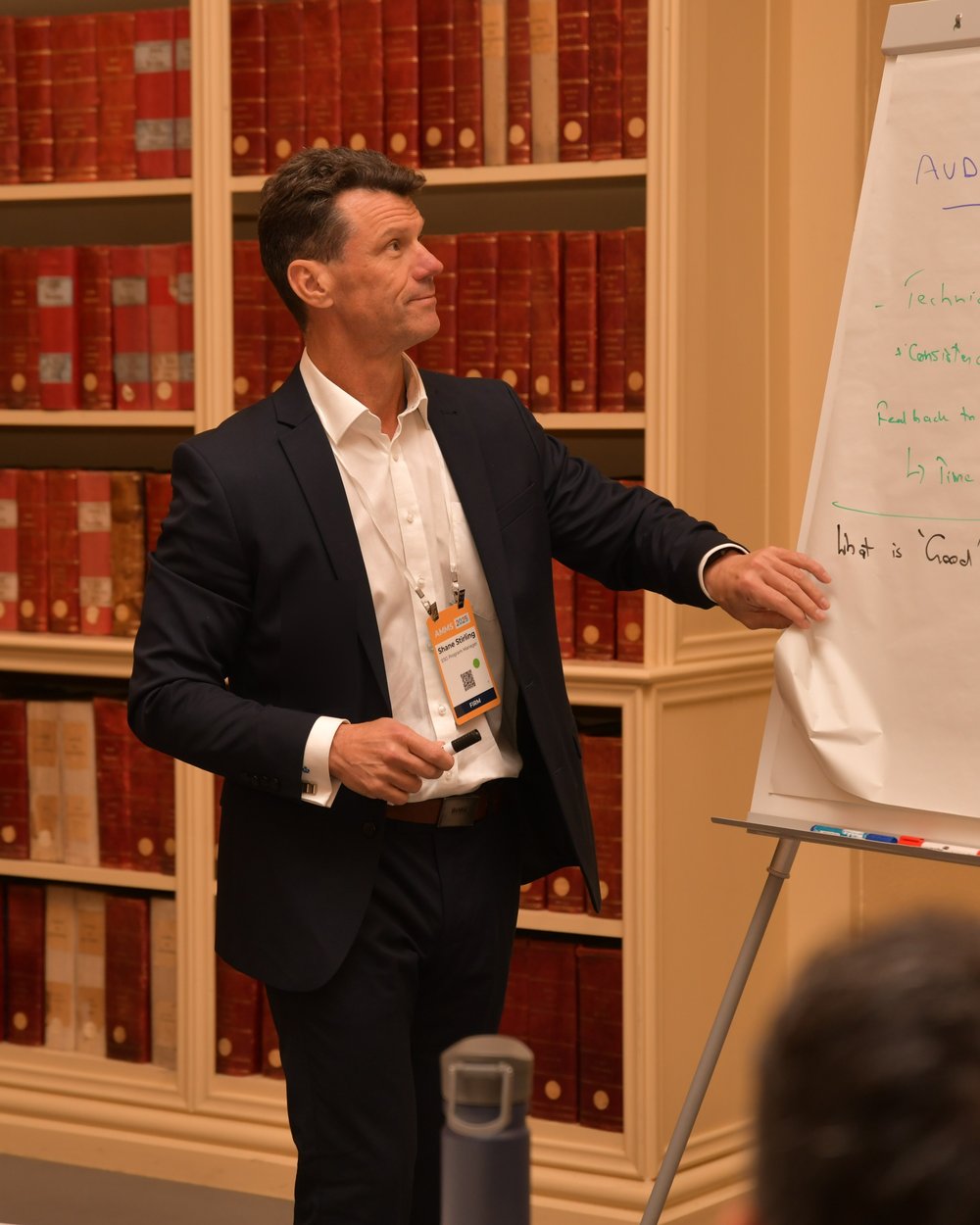 Shane Stirling, Principal of Ethara Advisory, delivering audit quality training